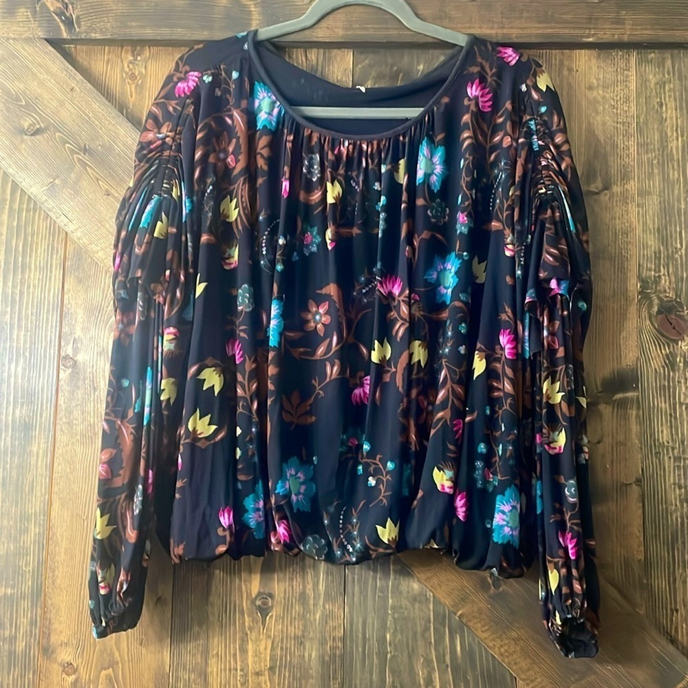 FREE PROPLE Wildflower Honey Floral Blouson - Picture 3 of 9